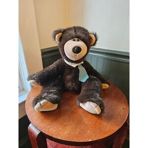 Vintage Applause Teddy Bear Plush 1985 Wallace Berrie Bonnie Erickson Tie 19 in